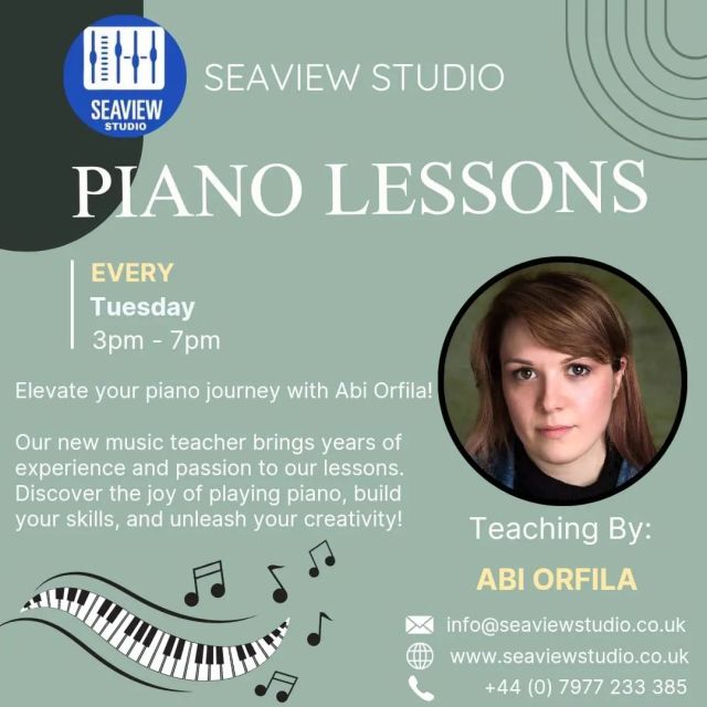 Delighted to have the awesome @abiorfila join the teaching team at @seaviewstudiofolkestone. She will be focusing on piano but can also teach singing, songwriting and harmonies.

Abi has extensive experience in the music industry and her personality and teaching style is friendly, warm, helpful, and inspiring. Just what you need! ❤️🎶❤️

#seaviewstudiofolkestone 
#folkestonemusictown 
#fhextraordinary 
#folkestoneworks 
#pianolessons 
#musiclessonsfolkestone 
#abiorfila 
#folkestonemusic